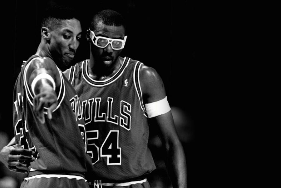 Grant y Scottie Pippen en los Bulls 