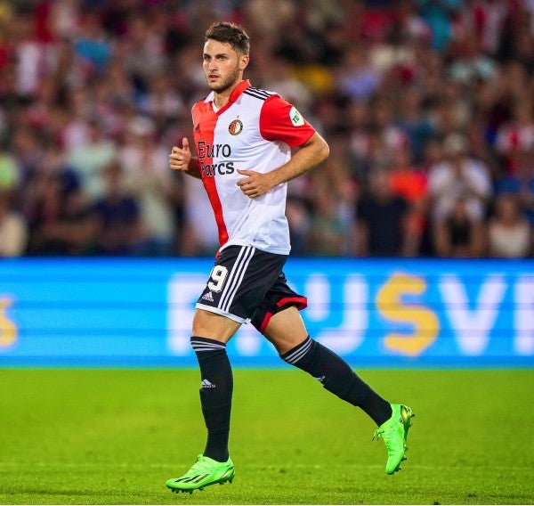 Santiago Giménez con el Feyenoord