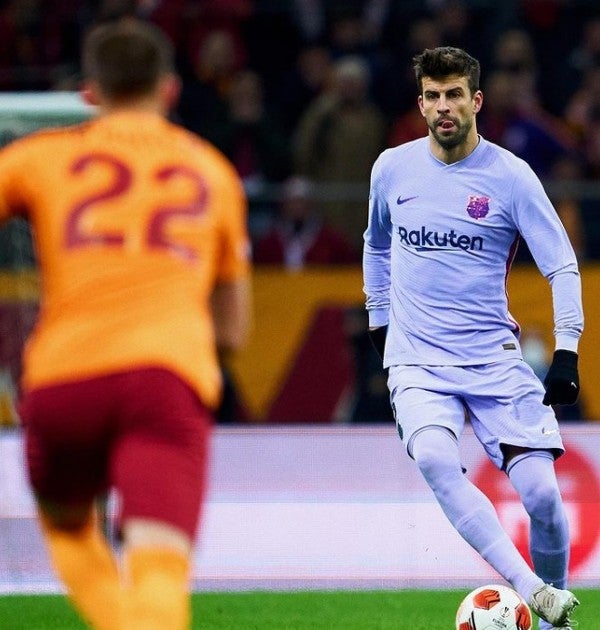 Gerard Piqué con el Barcelona