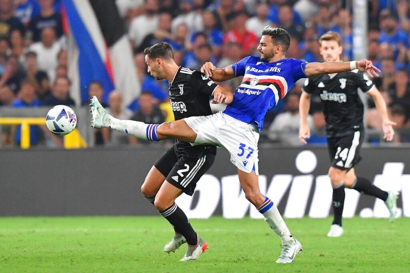 Acción en el Juventus vs Sampdoria