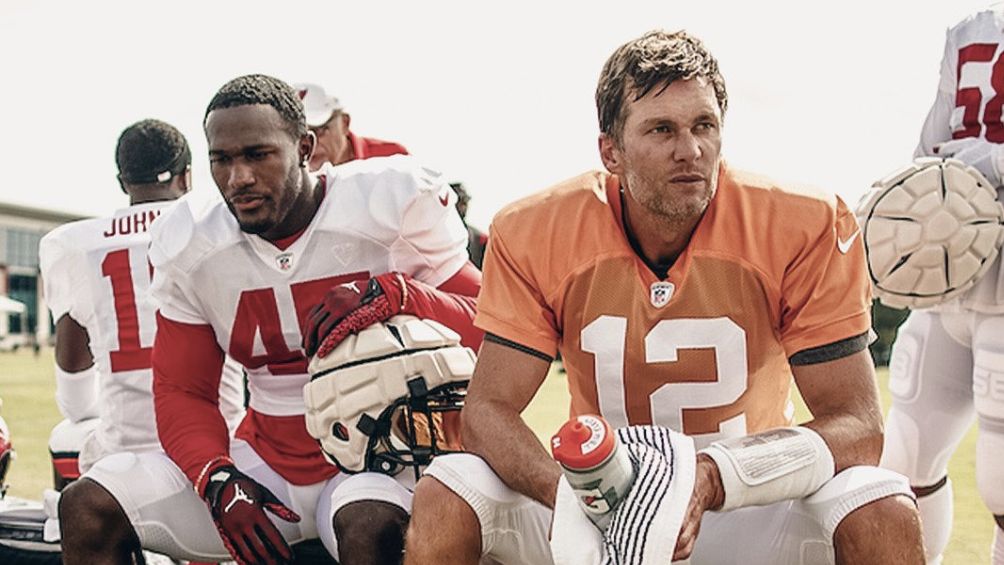 Brady en los entrenamientos con Tampa