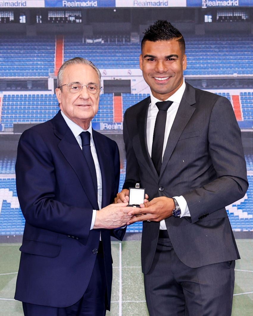 Casemiro y Florentino en la despedida