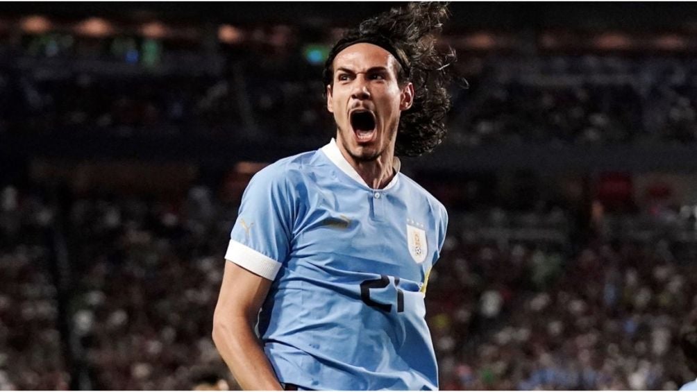 Cavani con la Selección Uruguaya