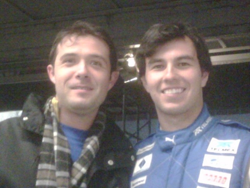 Luis Díaz junto a Checo Pérez