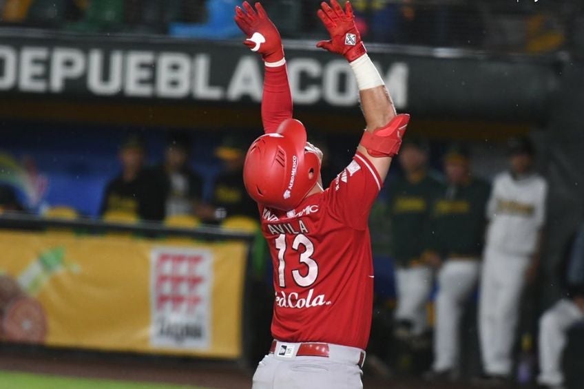 Ávila durante el partido de los Diablos Rojos