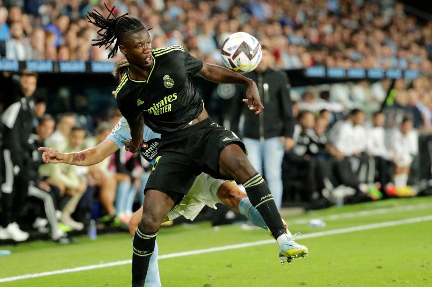 Eduardo Camavinga durante un partido del Real Madrid