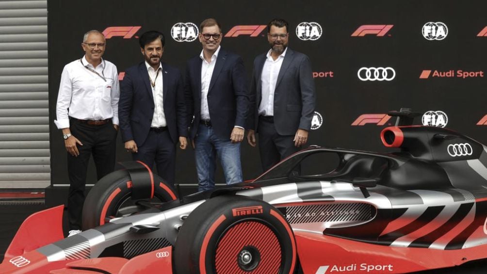 La presentación del monoplaza  de Audi