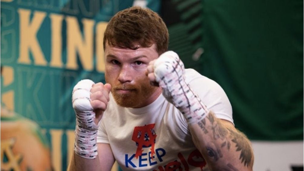 Canelo entrenando