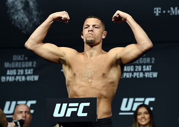 Nathan Donald Nate Diaz en pesaje