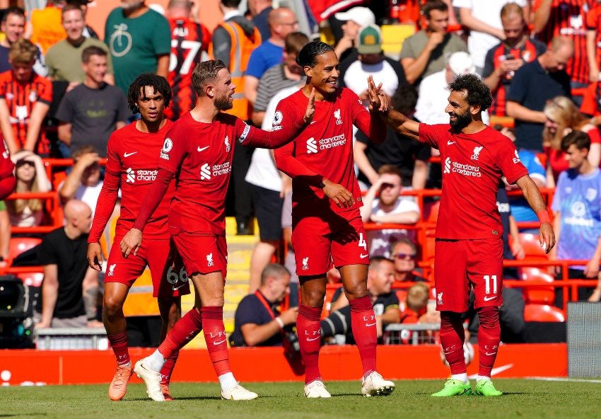 Liverpool goleó al Bournemouth