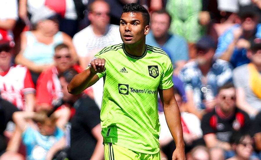 Casemiro ya vistió los colores del United