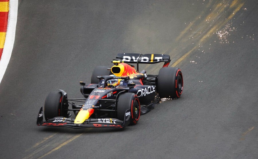 Checo Pérez en el GP de Bélgica