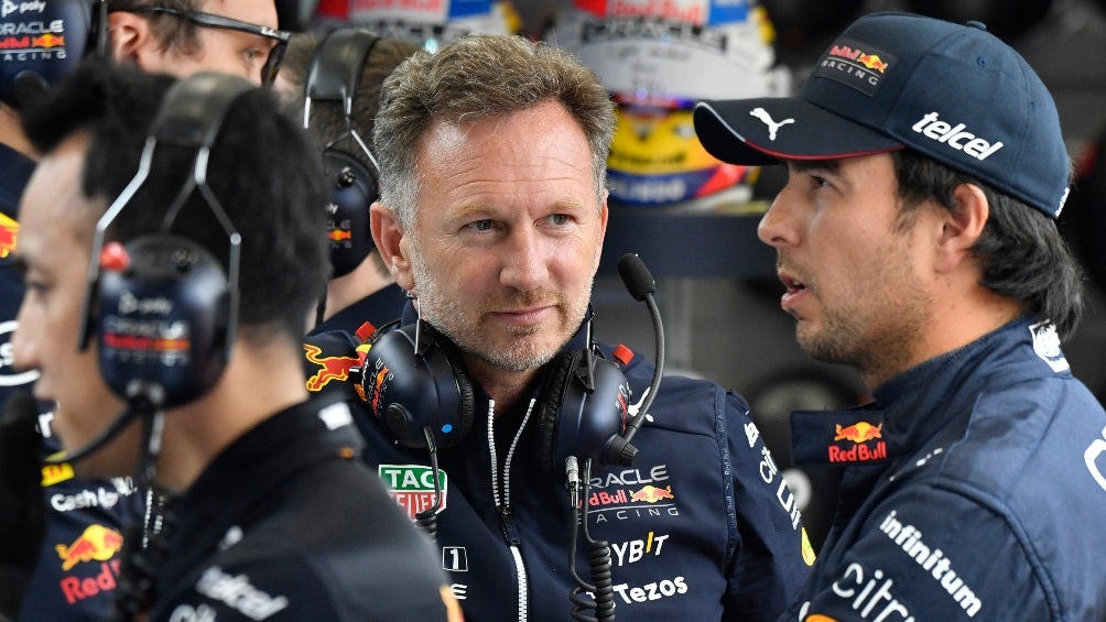 Horner y Pérez previo al GP de Bélgica