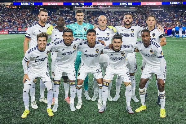 Once inicial del LA Galaxy ante New England Revolution