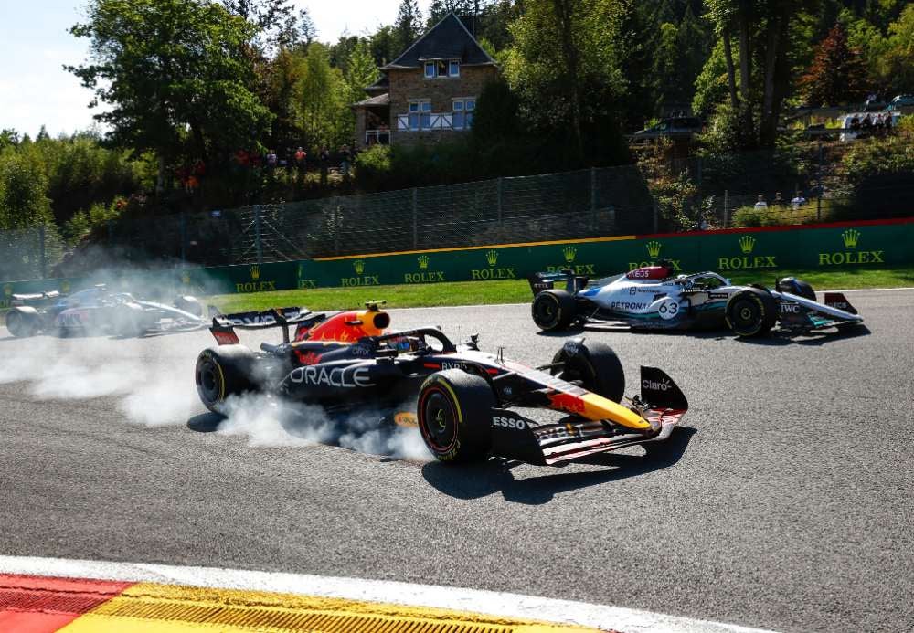 Checo Pérez en el Gran Premio de Bélgica