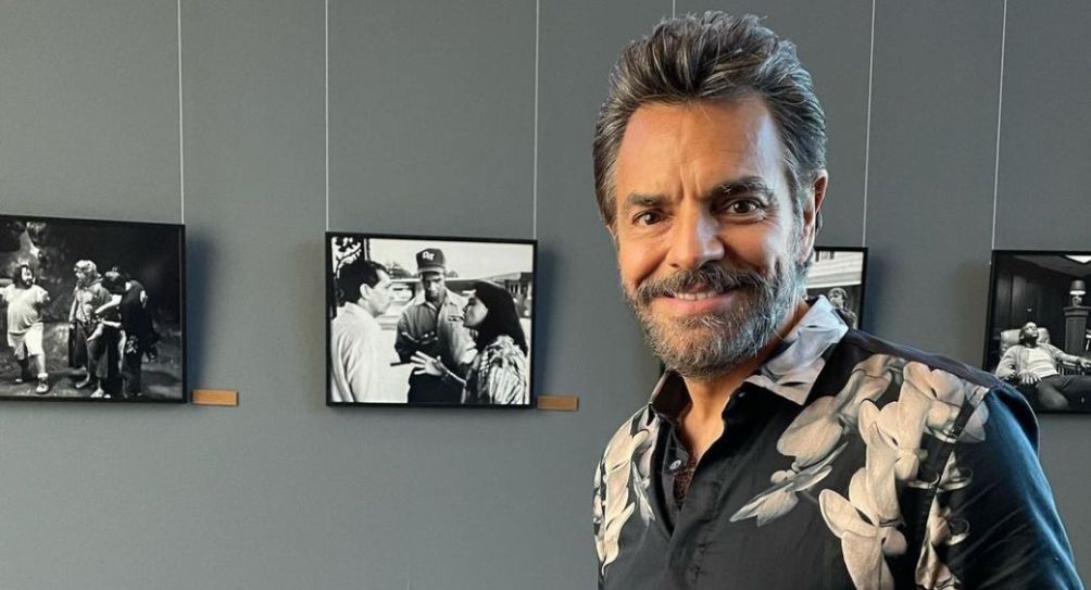 Eugenio Derbez en un museo de Estados Unidos