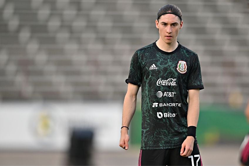 Marcelo Flores previo a un partido de México