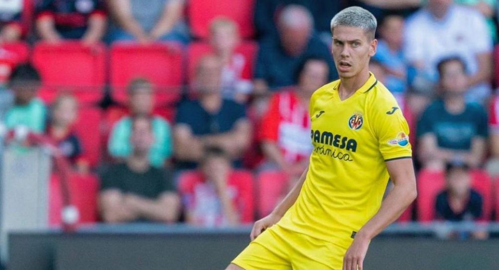 Juan Foyth durante un partido del Villarreal