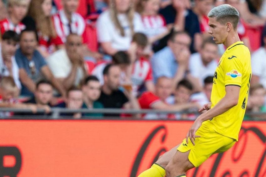 Juan Foyth durante un partido del Villarreal