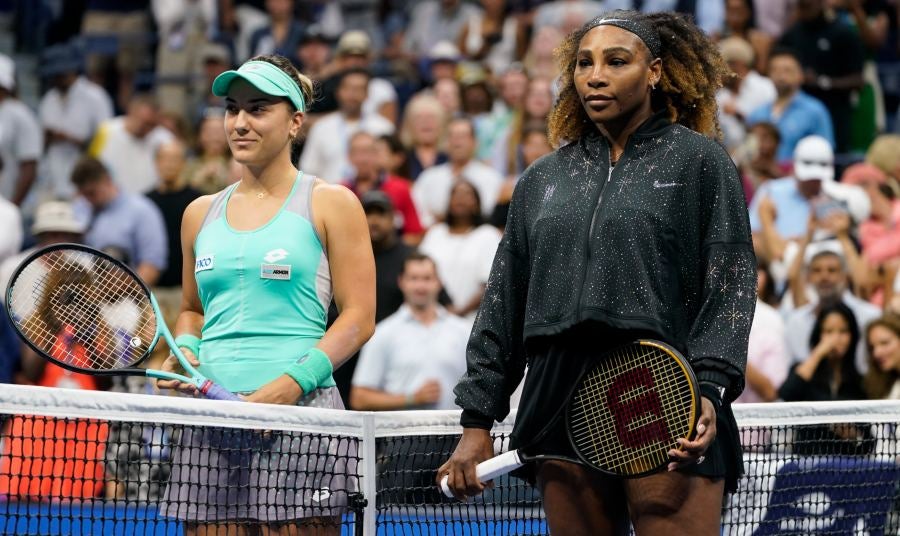 Danka Kovinic y Serena previo a su duelo