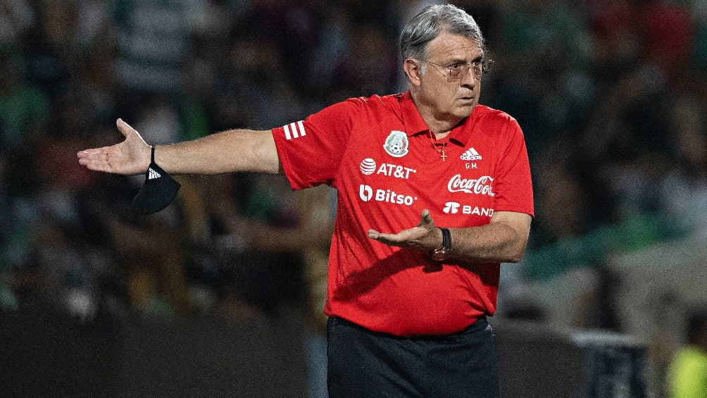 Tata Martino en un juego de la Selección de México