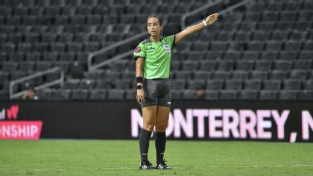 García en un encuentro de Liga MX Femenil