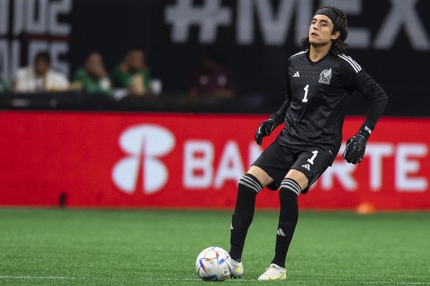 Acevedo en el partido vs Paraguay