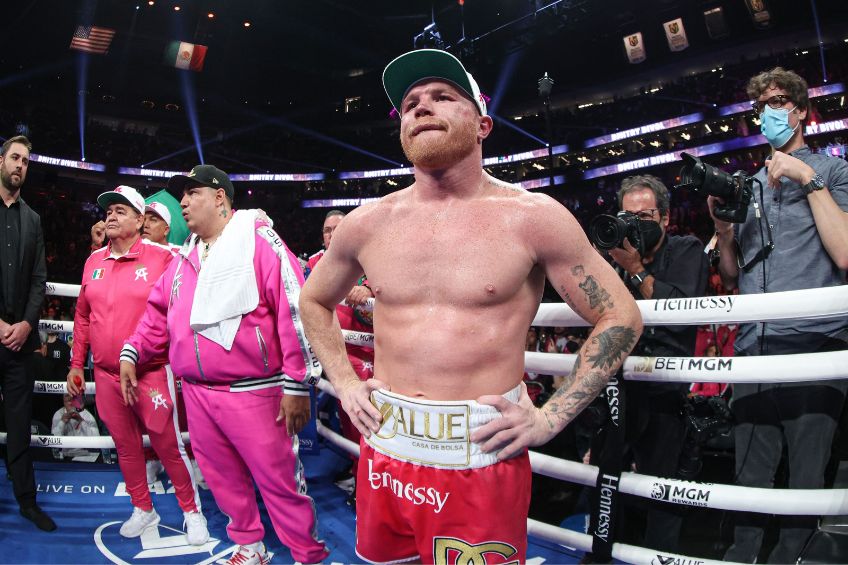 Canelo Álvarez tras una pelea