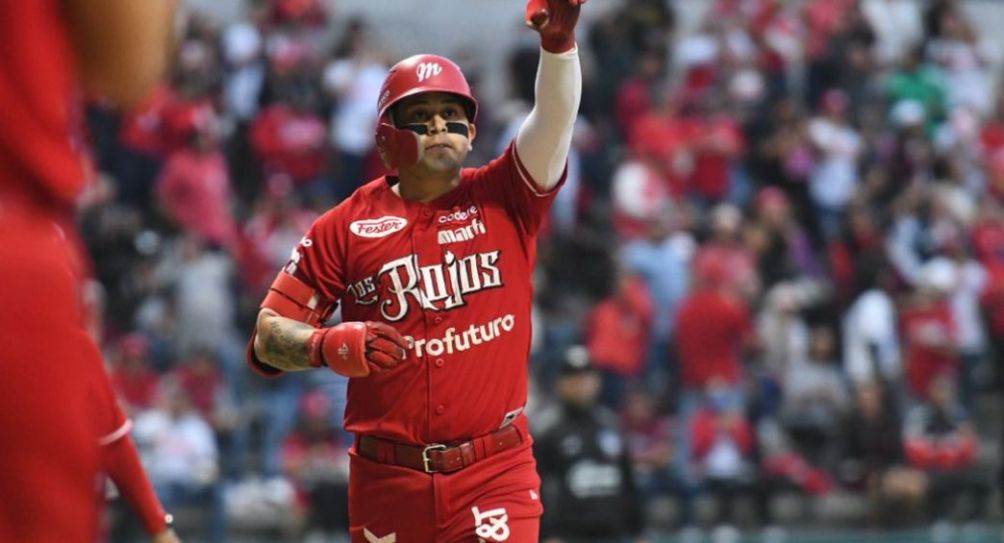 Gamboa durante el juego de los Diablos Rojos del México