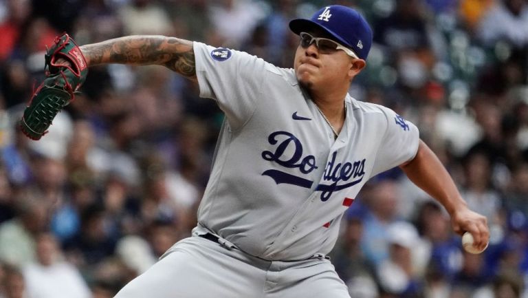 Julio Urías, pitcher de Los Ángeles Dodgers