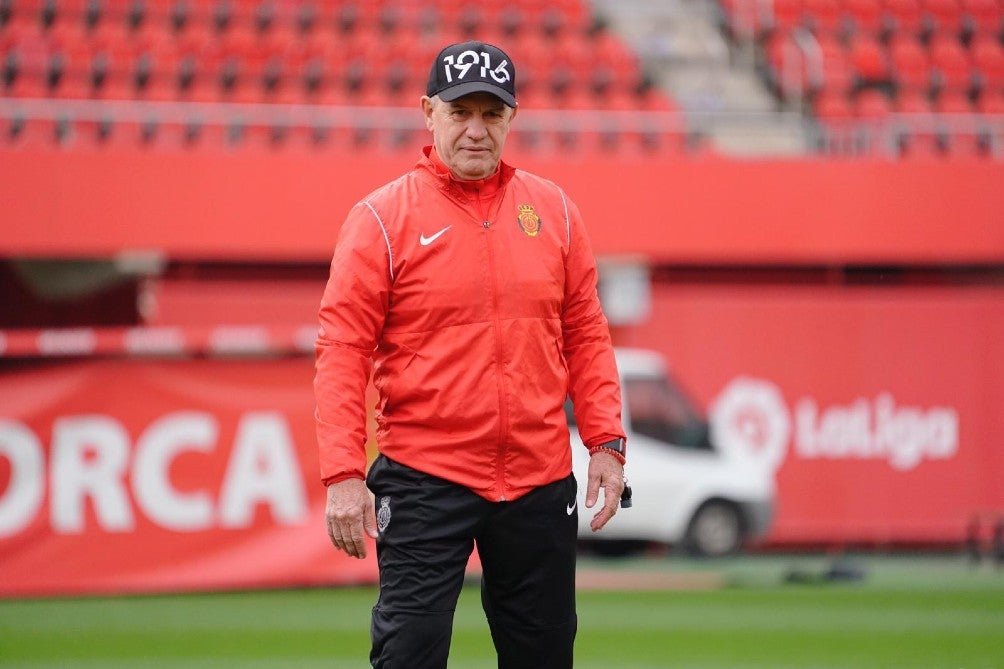 Javier Aguirre entrenando al Mallorca