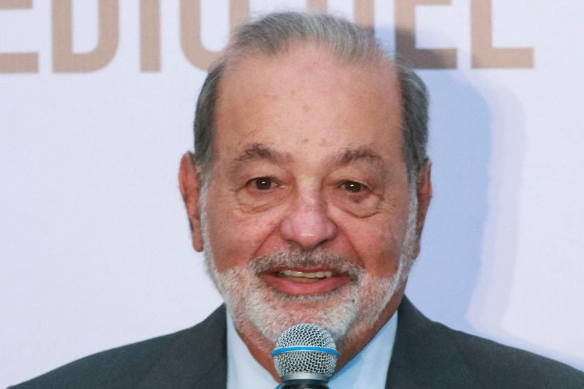 Carlos Slim en conferencia de prensa