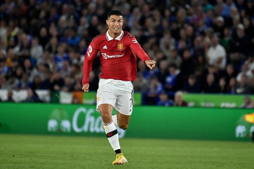 Ronaldo en un partido de Manchester United