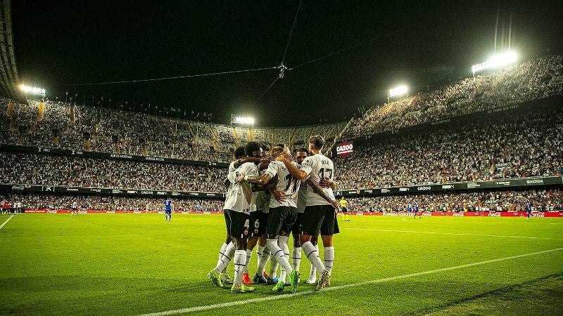 Valencia festejando 