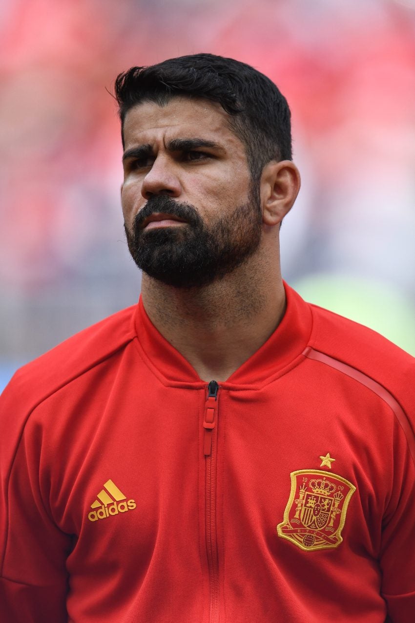 Diego Costa en un partido de España