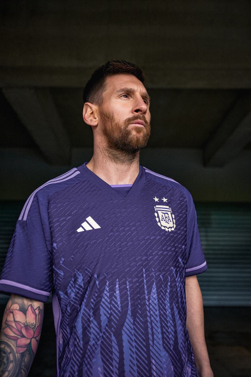 Messi en la presentación del uniforme