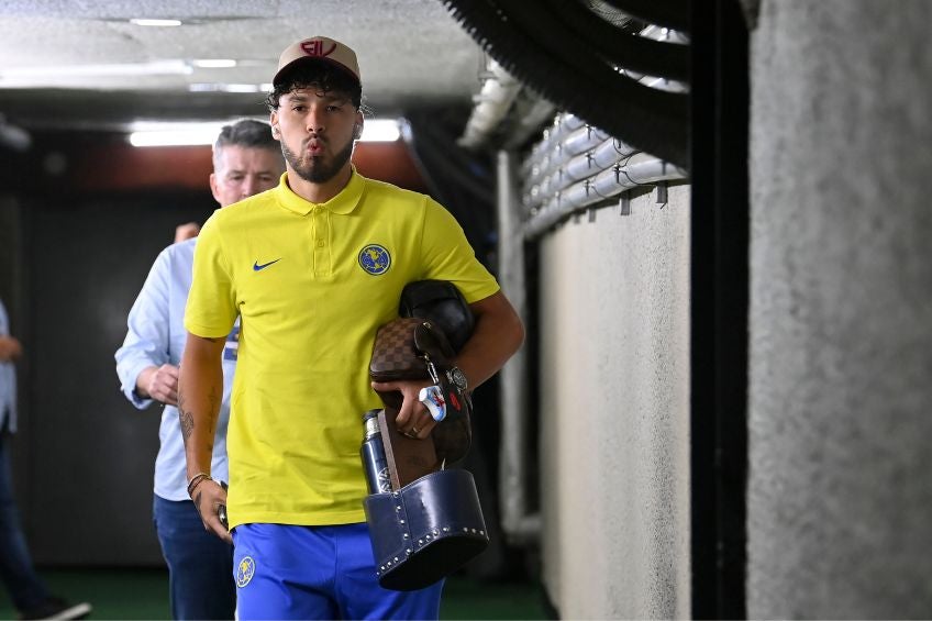 Bruno Valdez previo a un partido del América