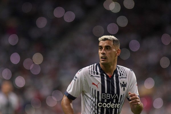 Germán Berterame con Rayados