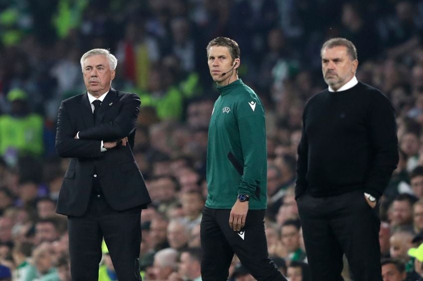 Carlo Ancelotti durante un partido del Real Madrid