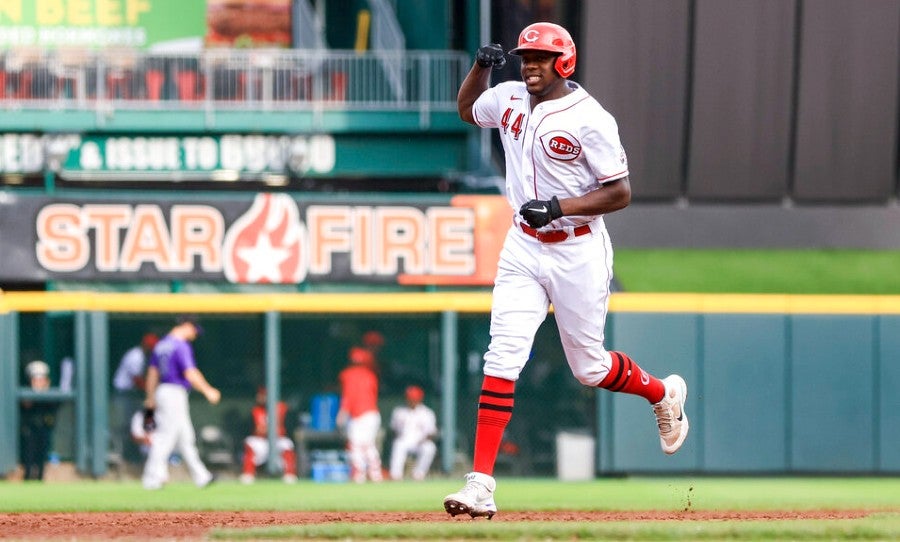 Arístides Aquino tras conectas grand slam