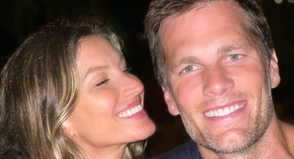 Tom Brady y Gisele Bündchen tomándose una foto