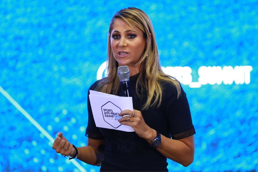 Inés Sainz durante un evento