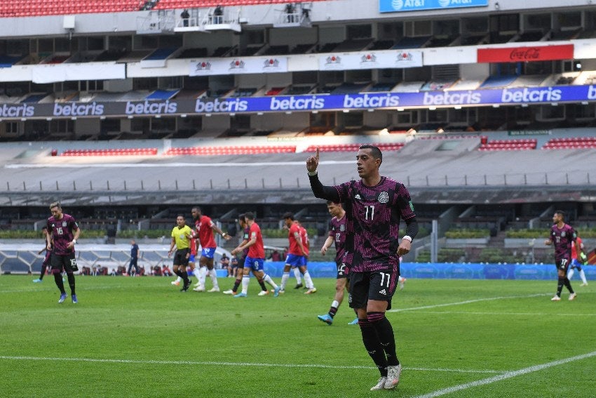 Rogelio Funes Mori en un partido del Tricolor