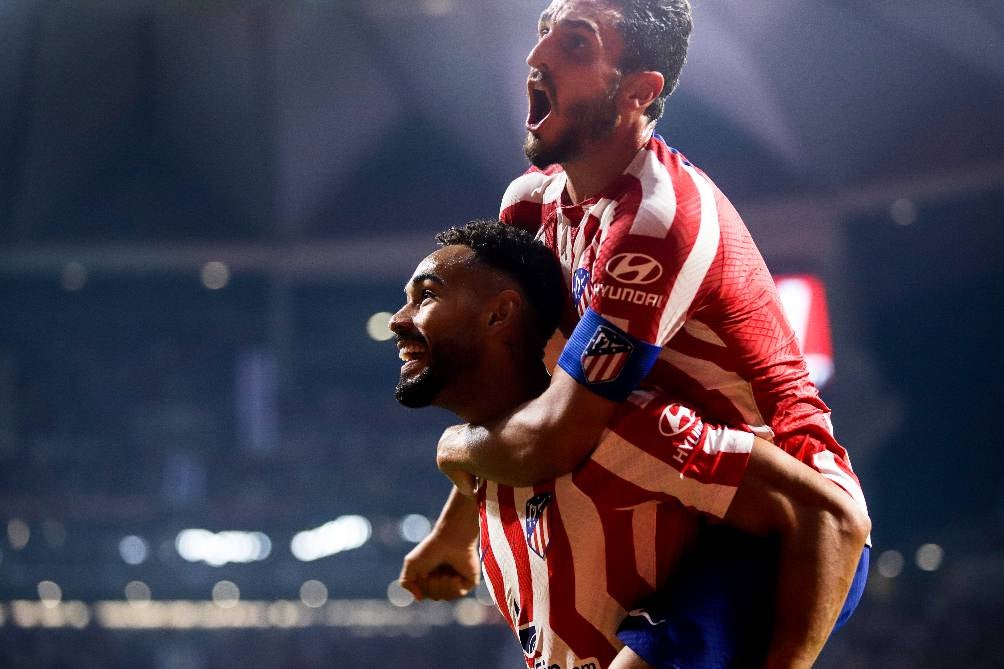 Atlético de Madrid tras vencer al Celta