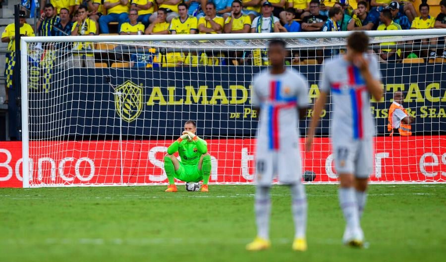 Jugadores del Barcelona afectados por lo sucedido en la tribuna