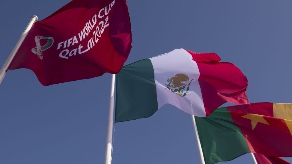 Bandera de México izada en Qatar, sede del Mundial