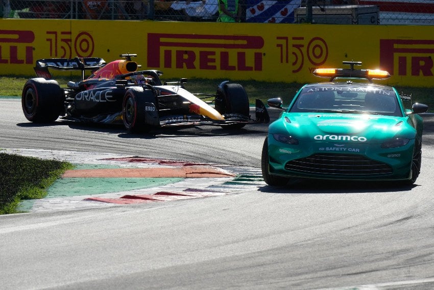 Safety Car al final de la carrera en el GP de Italia