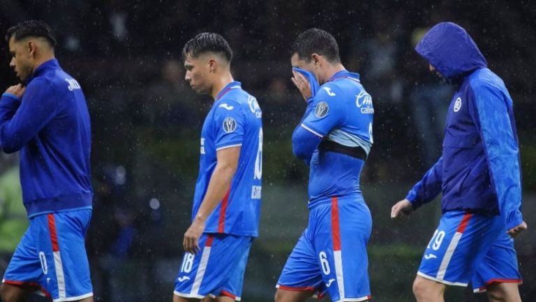 Jugadores de Cruz Azul tras un partido