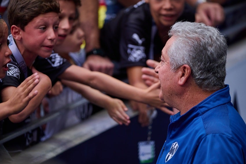 Vucetich en un partido con Monterrey