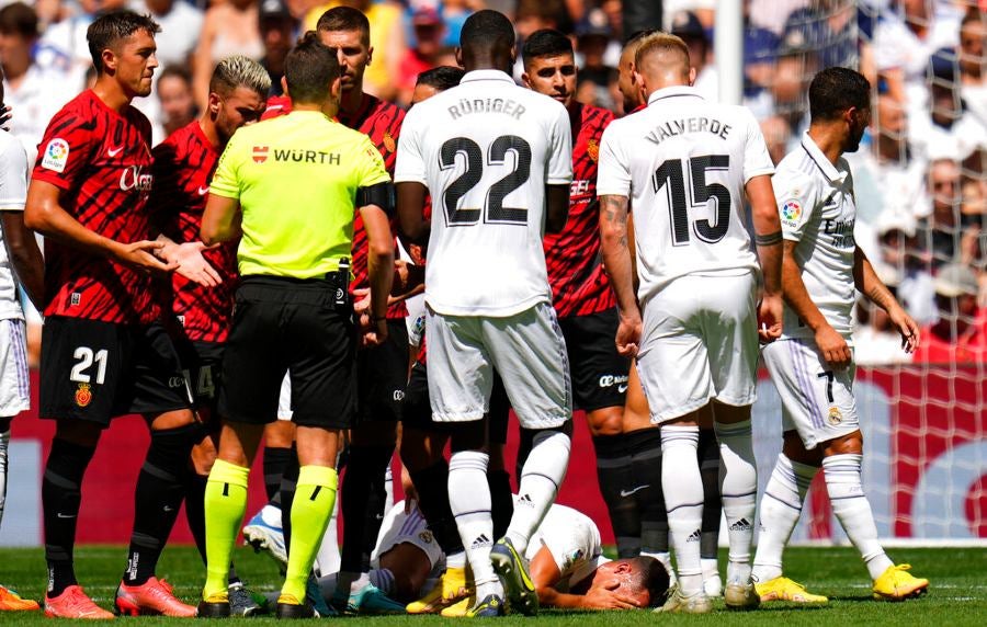 Lucas Vázquez lesionado ante Mallorca